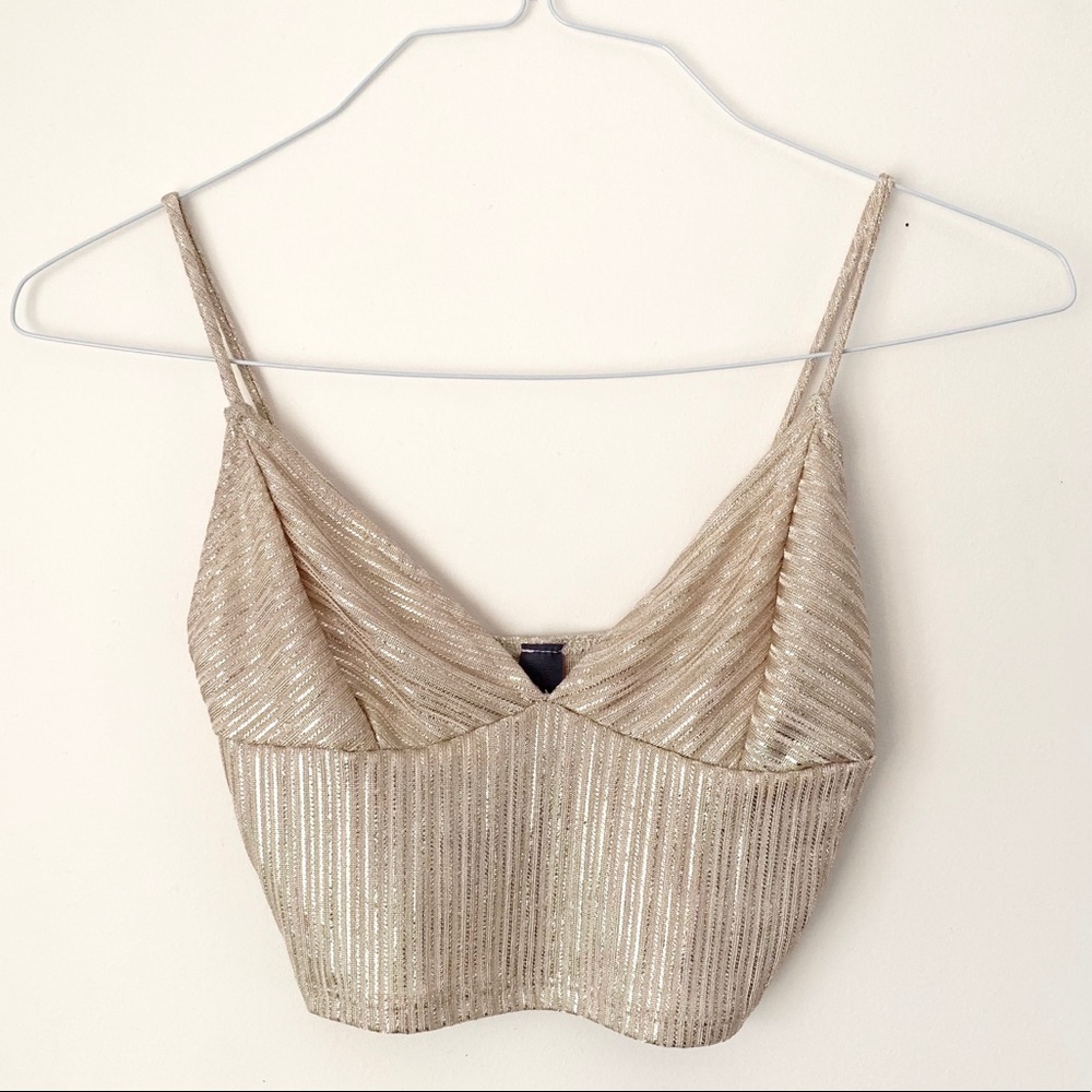 Mystique Boutique Sparkly Women’s Crop Top - M
